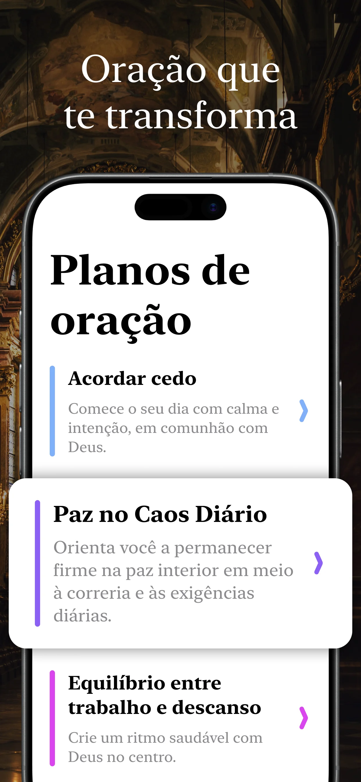 Plano pessoal para crescer na fé, semelhante à Via Sacra ou ao Rosário